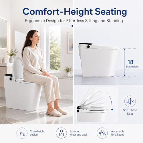 One Piece Toilet with Tankless view 4