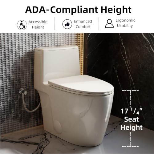 17.3" ADA One Piece Toilet view 5