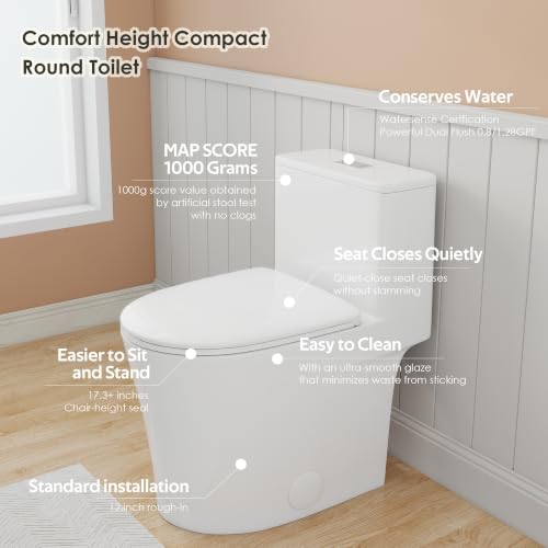 One Piece Toilet Elongated ADA view 3