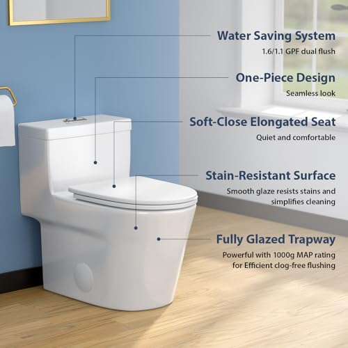Lordear One Piece Toilets for view 4