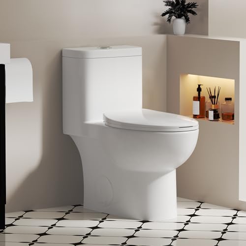 Elongated One Piece Toilet with