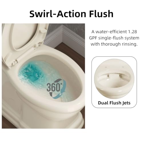19 Inch High Toilet Beige view 4