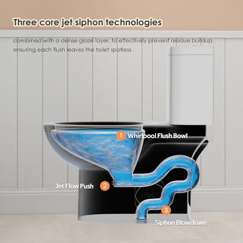 One Piece Toilet Elongated with view 3