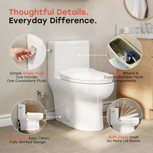 HOROW HR-ST076W Elongated Toilet with view 4