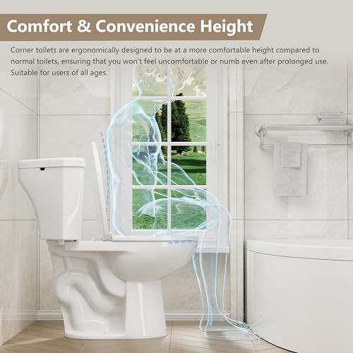 EaziRinsy Corner Toilet Elongated Compact view 3