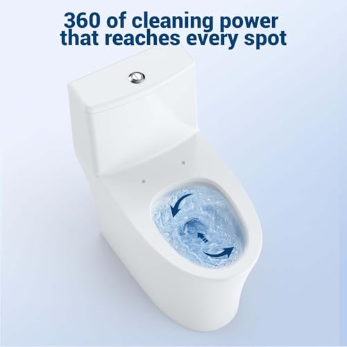One Piece Toilet - Elongated view 3