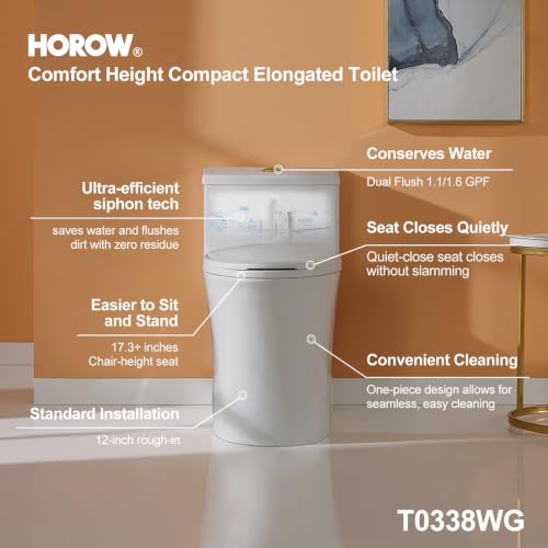 HOROW T0338WG One Piece Toilet view 3