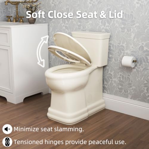 19 Inch High Toilet Beige view 5