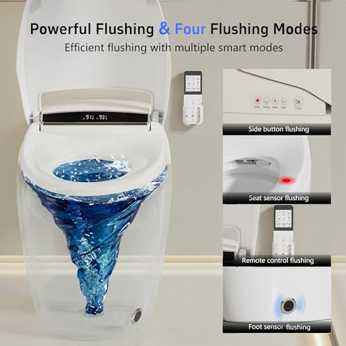 Smart Toilet with Warm Water view 3