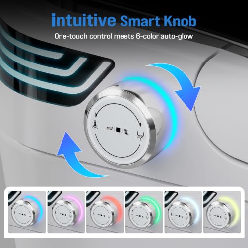 Smart Toilet with Bidet Built view 3