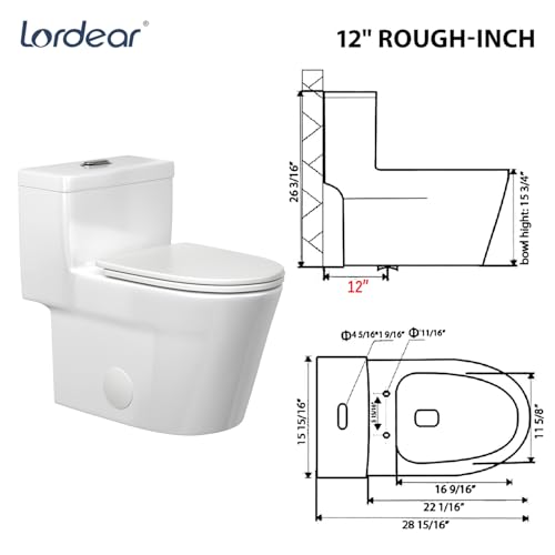 Lordear One Piece Toilets for view 2