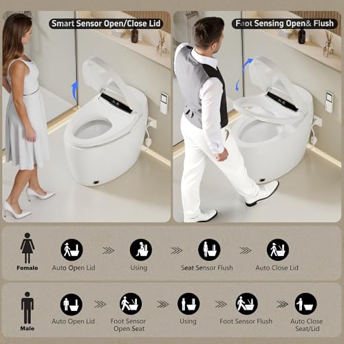 Smart Toilet with Warm Water view 4